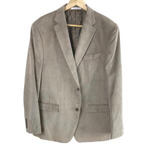 Ralph Lauren Chaps Size 44L Men's Corduroy Sport Coat Blazer Jacket Beige Tan